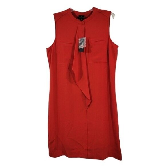Worthington Dress Size 10 Sleeveless Red Shift Lined Classic NWT Read Desc - Picture 1 of 8